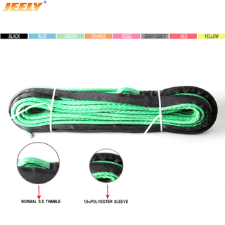 16mm*30m 5/8" Spectra Synthetic Winch Towing Rope For Truck