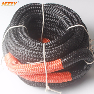 Nylon kinetic recovery towing rope
