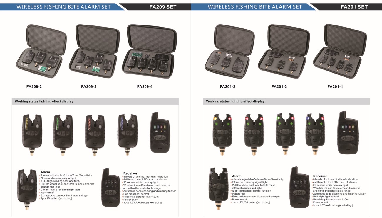 All Specifications Wireless Bite Alarm for Carp Fishing
