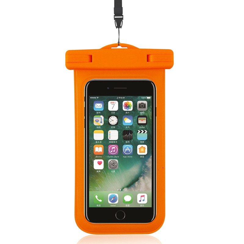PVC Clear Waterproof Phone Dry Bag For Diving Swimming